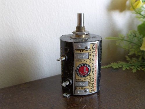 Vtg antique Borg Equipment Gibbs Micropot Potentionmeter