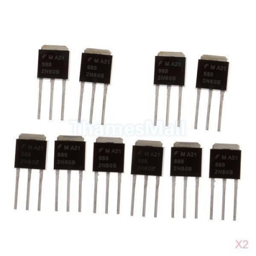 2x 10pcs n-channel power mosfet 2n60 low gate charge 2a 600v package to-251 for sale