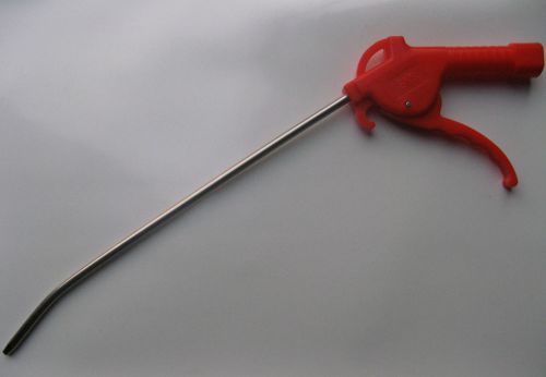 SNS Red Plastic Handle Angled Bent Nozzle Air Duster Blow Gun Cleaner