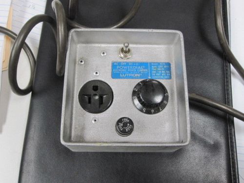 LUTRON POWERDIAL ELECTRONIC SPEED CONTROL 115V