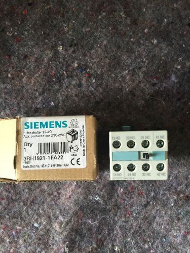 New Siemens 3RH1921-1FA22
