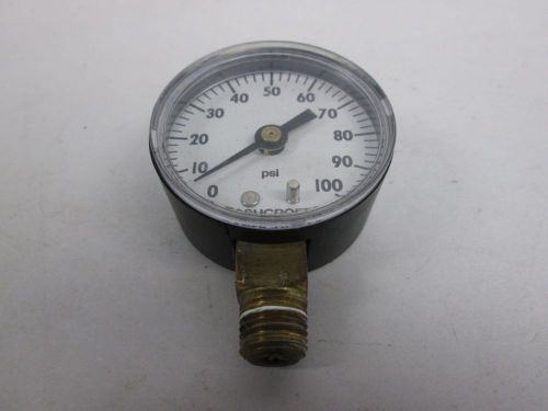 Ashcroft 595-06 ansi b40.1 0-100psi 2in face 1/4in npt gauge d292177 for sale
