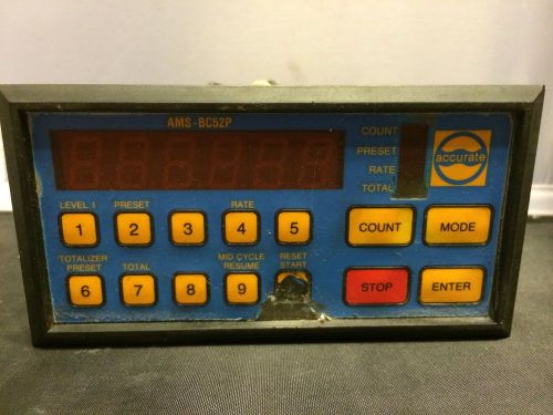 ACCURATE AMS-BC52P CONTROL COUNTER *USED*