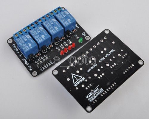 1pcs 5v 4 channels relay module for arduino 51 arm pic avr dsp msp430 mega uno for sale