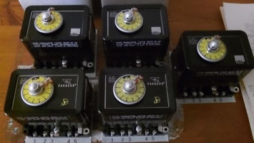 1 Lot of 5 Paragon Model 500 Timing Motors w/ Clutch &amp; Base Insulators