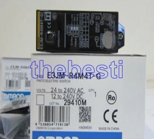 New In Box Omron Photoelectric Switch E3JM-R4M4T-G ( E3JMR4M4TG )