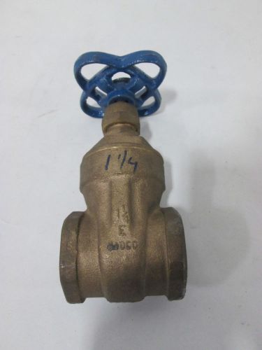 NEW NIBCO T-113 125CWP 200WOG BRONZE THREADED 1-1/4 IN NPT GATE VALVE D355796