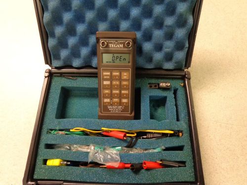 Tegam digital thermocouple calibrator-thermometer w/ accessories for sale