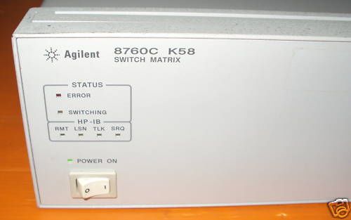 Agilent 8760c k58 switch matrix  unit opt k58 for sale
