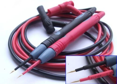100 pair 1000v 20a smt smd ic 4mm banana plug multimeter test pen probes cable for sale