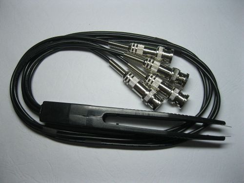 5 set smd test clip probe for lcr meter with 4 bnc wire for sale