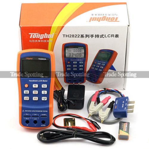 Brand new portable handheld lcr meter th2822a capacitance impedance 100hz-10khz for sale