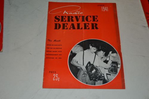 Vtg. Rare 1941 Radio Service Dealer Magazine August  Manual Tube Tester Equip
