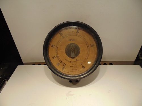 Vintage Instrument westinghouse Ammeter  9 dia  &#034; by 5&#034; wide NICE steampunk