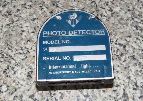 International Light  Radiometer Photometer PHOTO DETECTOR SL021 -d
