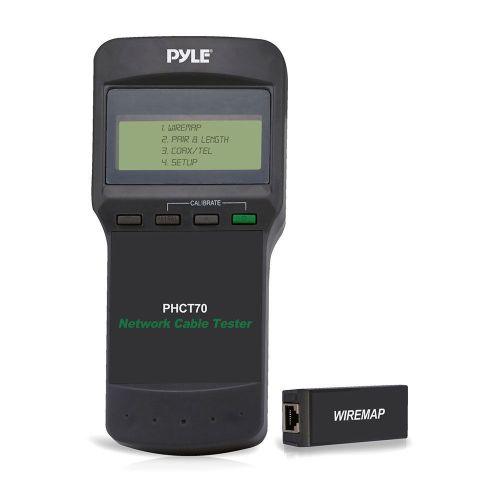 New pyle phct70 network cable tester utp stp bnc coax continuity  short  connect for sale