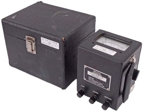 Vintage jfc electronics mini-500 portable ohmmeter tester analyzer +case for sale