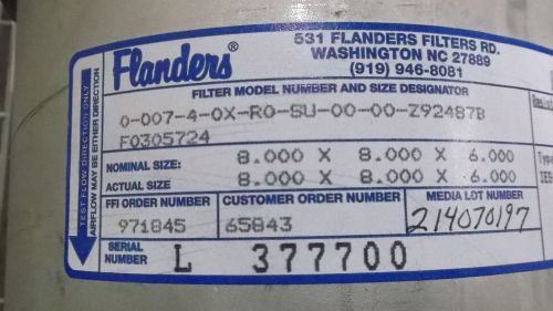 FLANDERS 0-007-4-0X-R0-SU-00-00-Z92487B *USED*