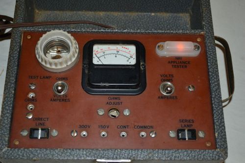 Vintage National Radio Institute NRI Appliance Tester Amp Ohms