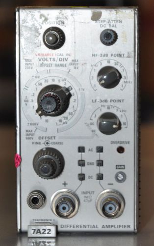 Tektronix 7A22 Differential Amplifier Oscilloscope Module