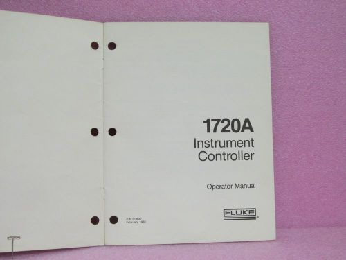 Fluke Manual 1720A Instrument Controller Operator Manual (Feb 1980)