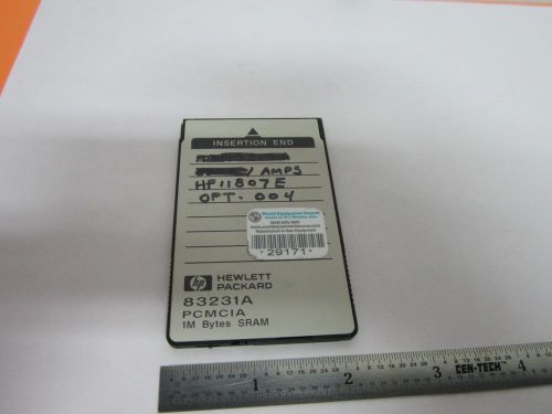 Hp memory card 83231a 1m pcmcia bytes sram  bin#b2-c-70 for sale