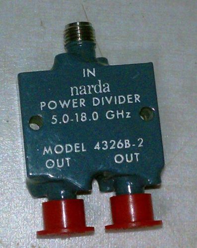 NARDA POWER DIVIDER  MODEL 4326B-2   (5.0 - 18.0 GHz)
