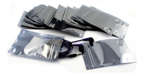 New 50pcs self-styled esd anti-static bag  reclosable shielding bags 142*85mm for sale