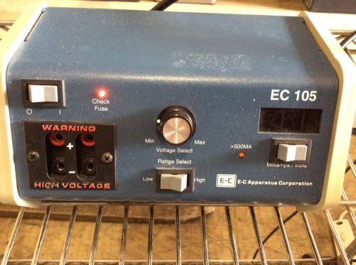 E-c apparatus corp ec 105 electrophoresis high voltage power supply meter for sale