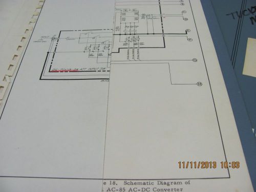 CUBIC MANUAL AC-85: AC-DC Converter - Instruction w/schematics, #19442