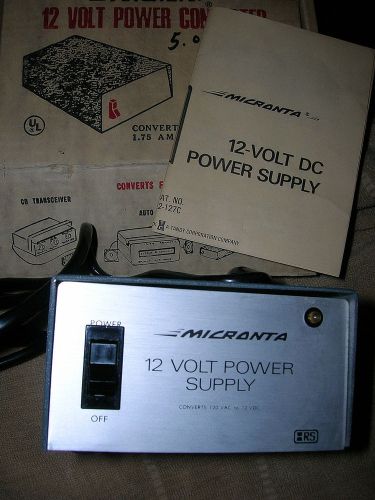 Micranta 12 volt power supply new in the box for sale