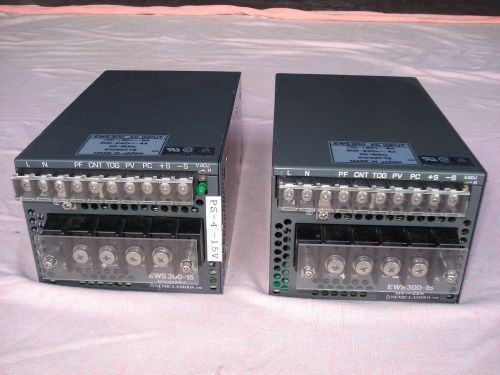 2 nemic-lambda ews300-15 power supply 15v---22a 410 watts for sale