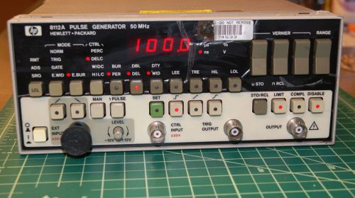 Agilent HP 8112A Pulse Generator 50 Mhz Test Equipment Signal Pulse &amp; Generator