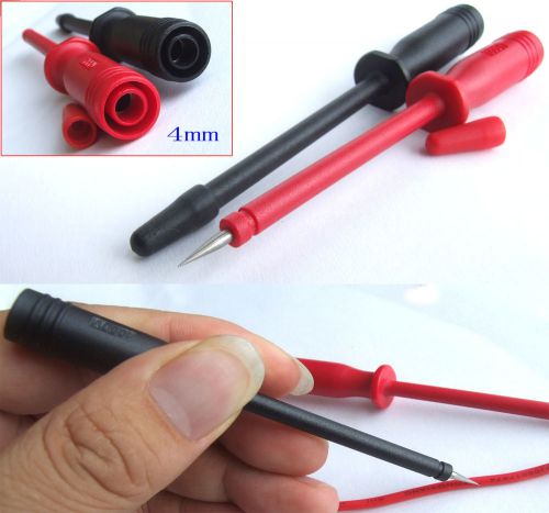 2 pairs 1000v piercing needle non-destructive test probes for 4mm banana jack for sale