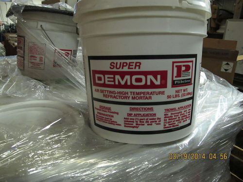 Refractory Mortar SUPER DEMON AIR SET WET 50 Pound Pail Service Limit 3000F