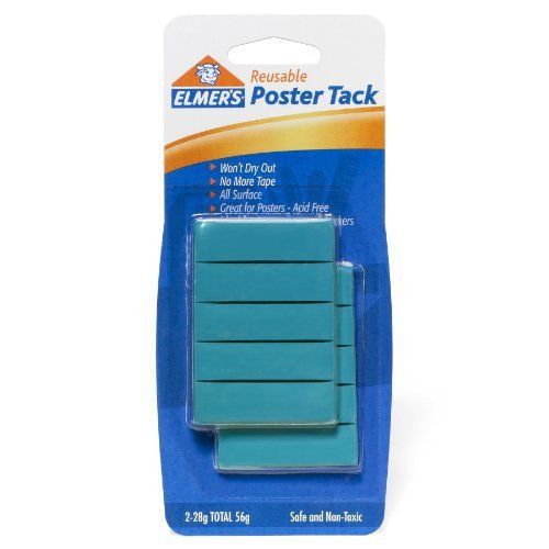 Elmer&#039;s Poster Tack Reusable Adhesive, 2 Ounces, (E1531)