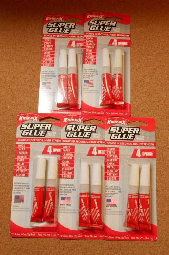 10 Tubes Kwik Fix Super Glue 0.07 oz each New Made in the USA