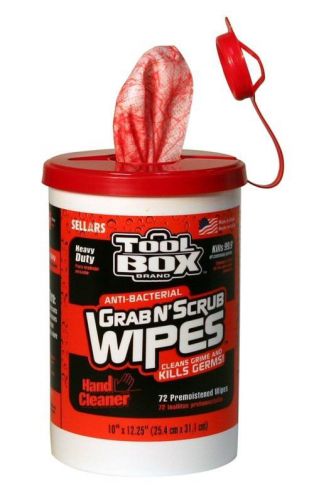 TOOLBOX Anti-Bacterial Grab N&#039; Scrub Wipes (72 Cnt.)