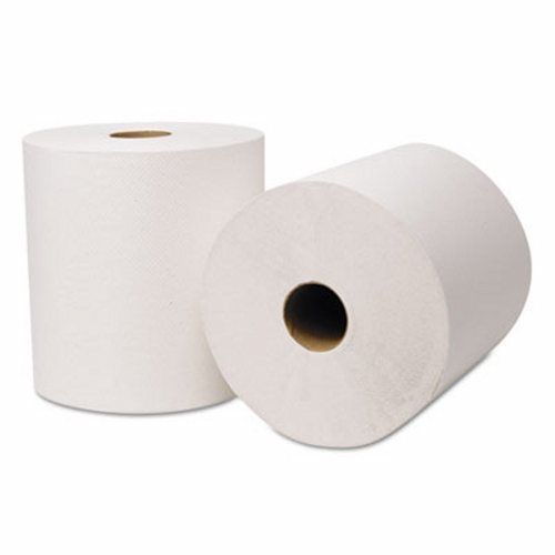 Ecosoft 800&#039; white hardwound roll towels, 6 rolls (wau45700) for sale