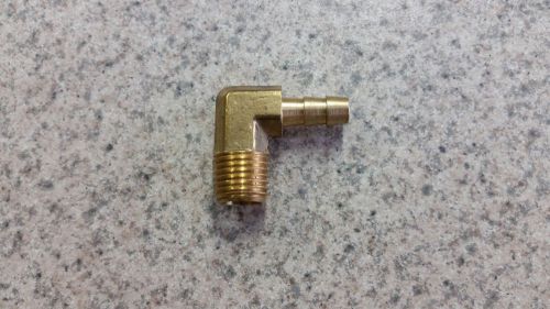 Brass 90 degree hose barb 5/8&#034; barb x 1/2&#034; mpt for sale