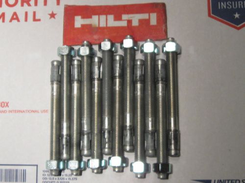 12 piece hilti 282528 kb3 1/2x 5-1/2 concrete expansion anchor bolts for sale