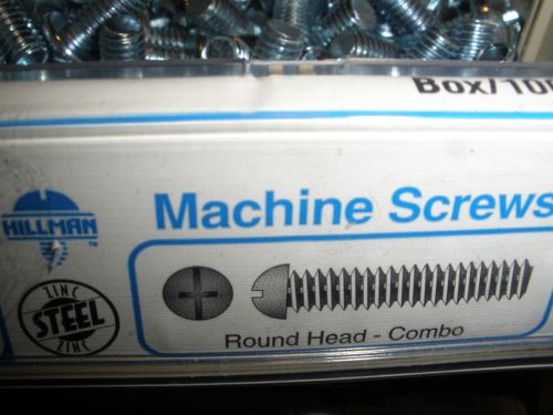 3/8-16 x 3/4&#034; round head slotted phillips machine screws zinc (64) total  3/8&#034; for sale