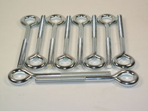 1 lot of 10 pc - 1/2&#034;-13 x 6&#034; Turned Eye Bolt - NO NUTS pt# 07220 5  (#1238)