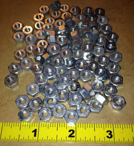 10-24 Hex Nuts Cadmium coated, 100pcs.New Repackaged.