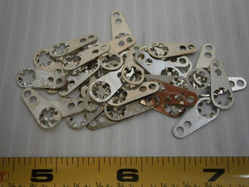 Keystone 918 lock washer terminal lug #6 stud brass tin 11/16 L lot of 50 #355