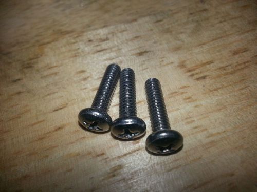 Stainless steel phillips pan head machine screw #8-32 x 3/4, qty 450 for sale