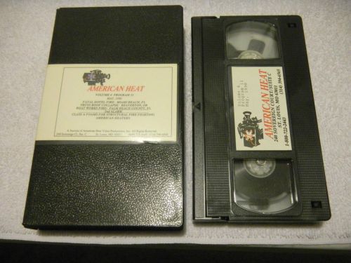 1990 Vol.4/Prg.11 AMERICAN HEAT Firefighter TRAINING VHS - See Tape Contents!