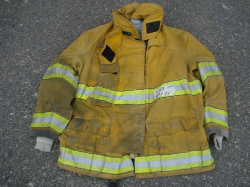 48x32 big jacket coat firefighter bunker fire gear globe gx-7 drd..07/07.j263 for sale