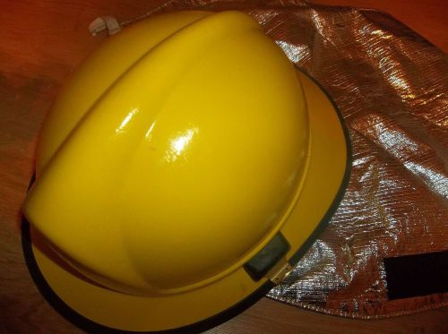 Morning pride model ht-lf2-bpr helmet firefighter  fire gear 2007 yellow for sale