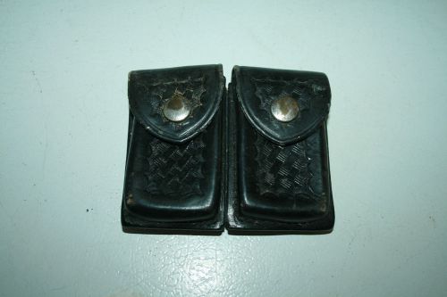 Safari land black basketweave ammunition clip holder~78 h for sale